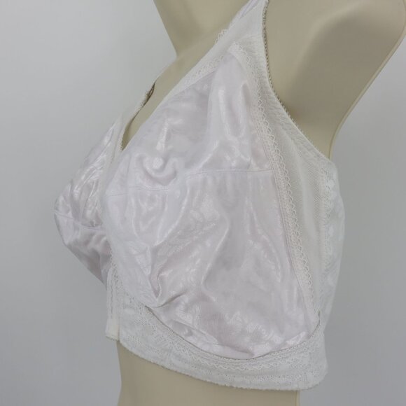 Playtex 46D Bra White 18 Hour Ultimate Shoulder Comfort Smoothing 4693 Wireless - Picture 5 of 16